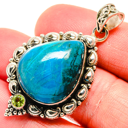 Chrysocolla Pendants handcrafted by Ana Silver Co - PD20484