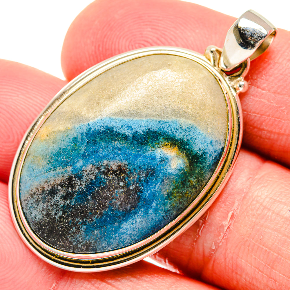 Peruvian Opal Pendants handcrafted by Ana Silver Co - PD20486