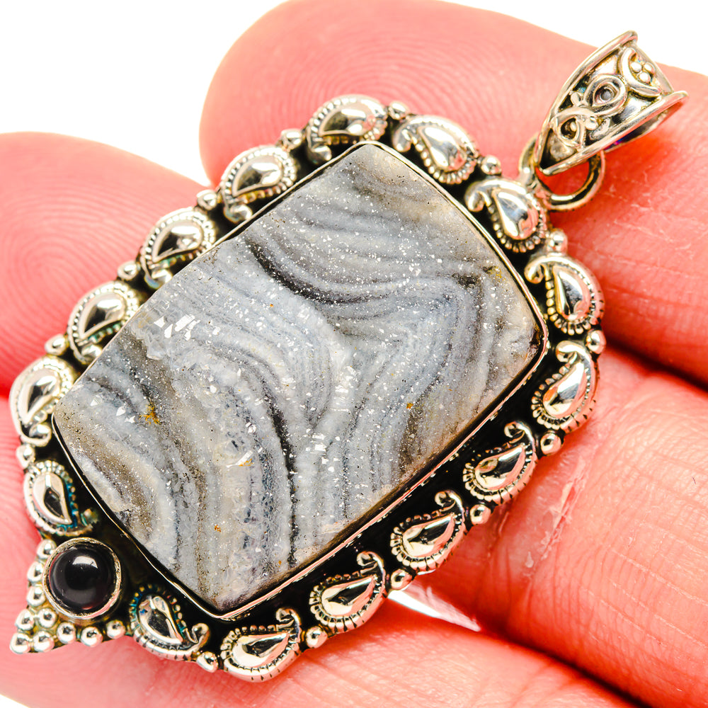 Desert Druzy Pendants handcrafted by Ana Silver Co - PD20488