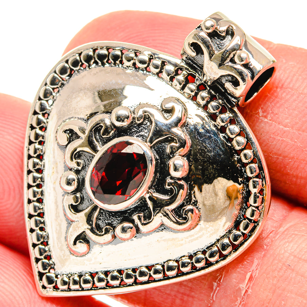 Garnet Pendants handcrafted by Ana Silver Co - PD20492