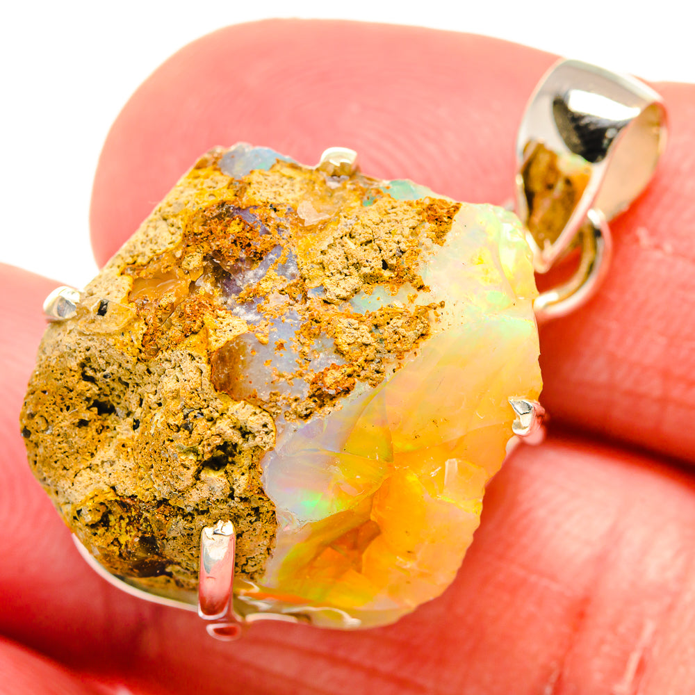 Ethiopian Opal Pendants handcrafted by Ana Silver Co - PD20502