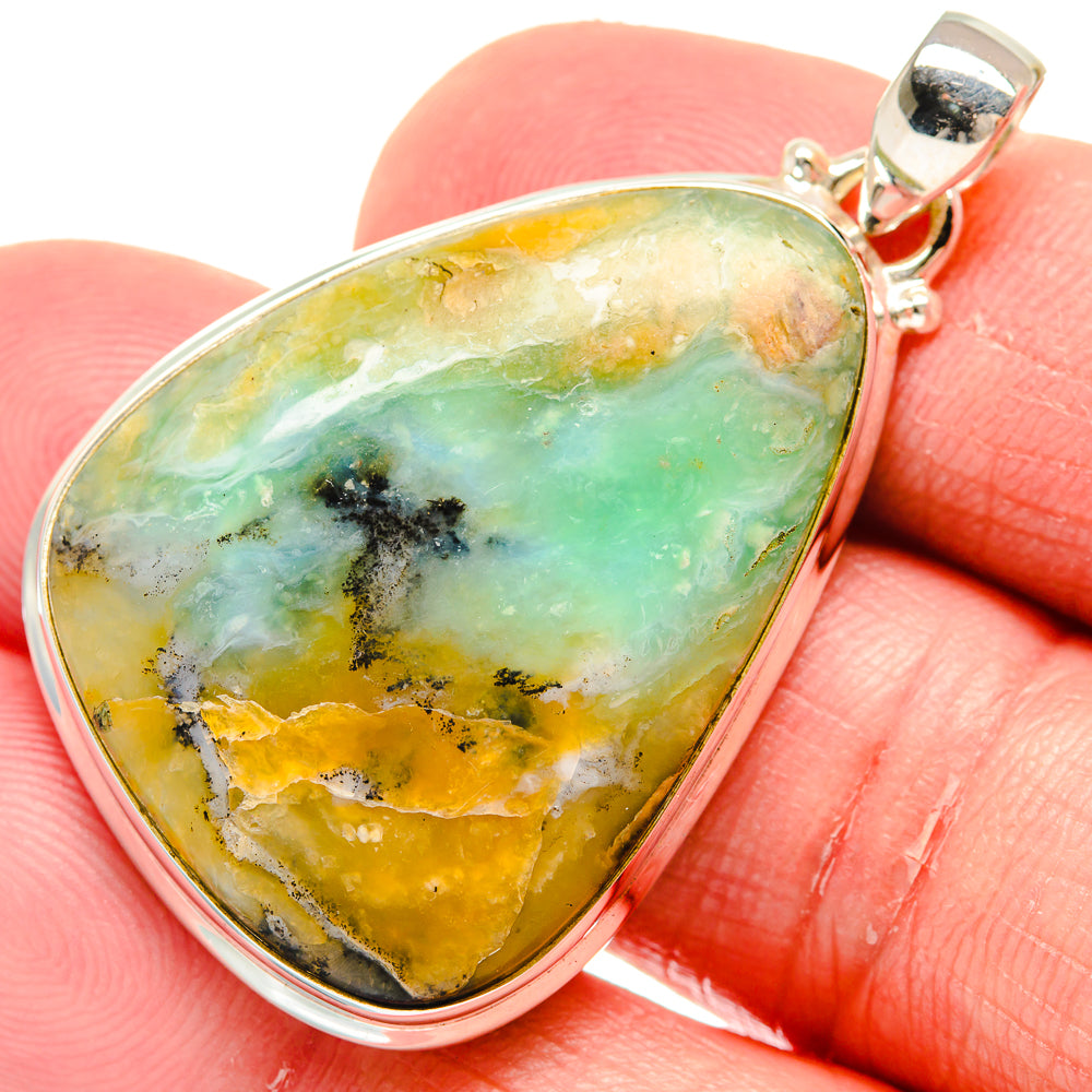 Peruvian Opal Pendants handcrafted by Ana Silver Co - PD20520