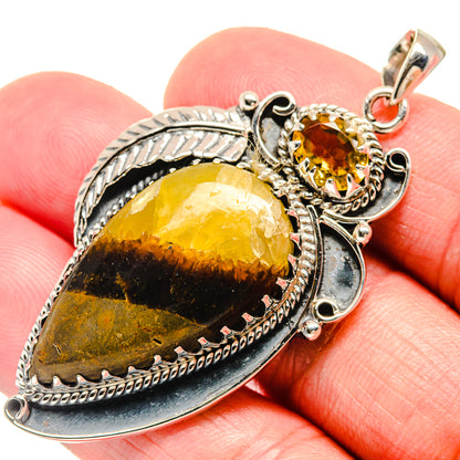 Septarian Nodule Pendants handcrafted by Ana Silver Co - PD20527