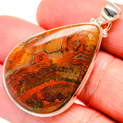 Crazy Lace Agate Pendants handcrafted by Ana Silver Co - PD20535