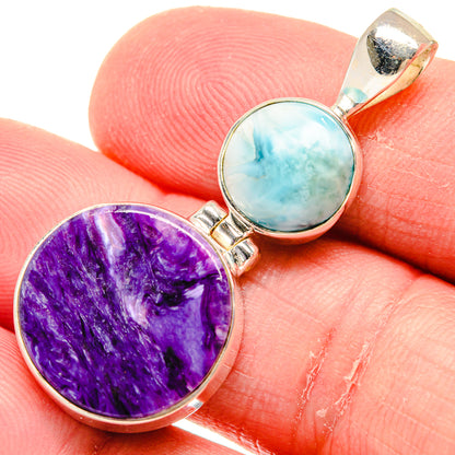 Charoite Pendants handcrafted by Ana Silver Co - PD20547