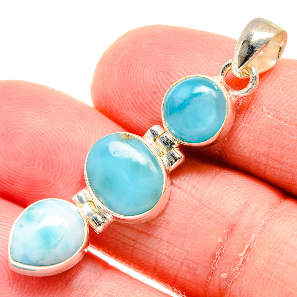 Larimar Pendants handcrafted by Ana Silver Co - PD20551