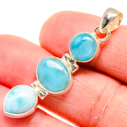 Larimar Pendants handcrafted by Ana Silver Co - PD20551