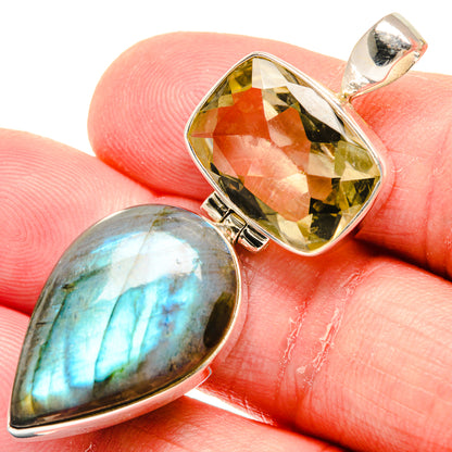 Labradorite Pendants handcrafted by Ana Silver Co - PD20557