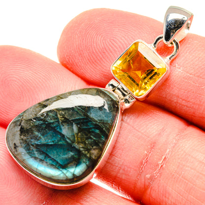 Labradorite Pendants handcrafted by Ana Silver Co - PD20559
