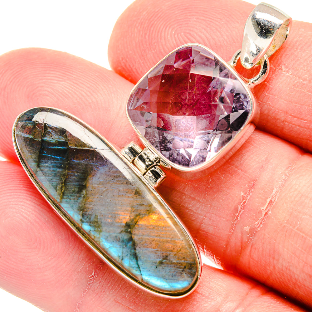 Labradorite Pendants handcrafted by Ana Silver Co - PD20560