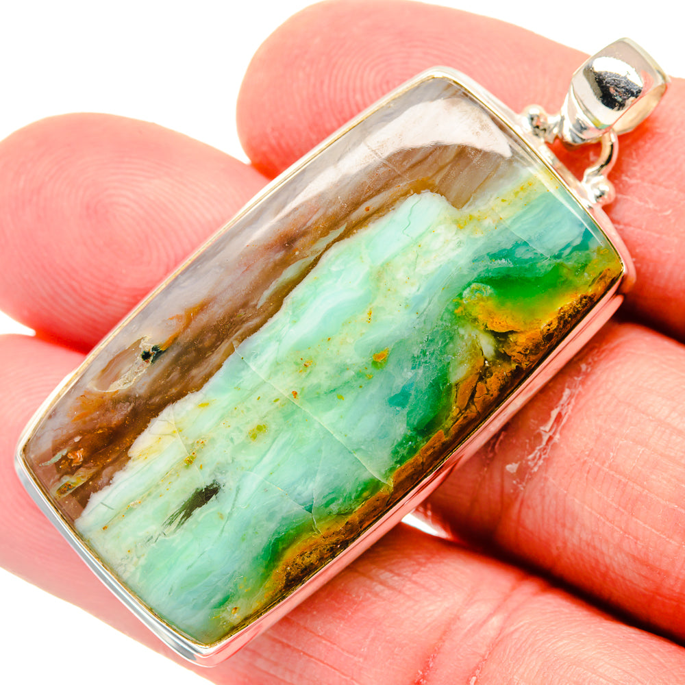 Peruvian Opal Pendants handcrafted by Ana Silver Co - PD20573