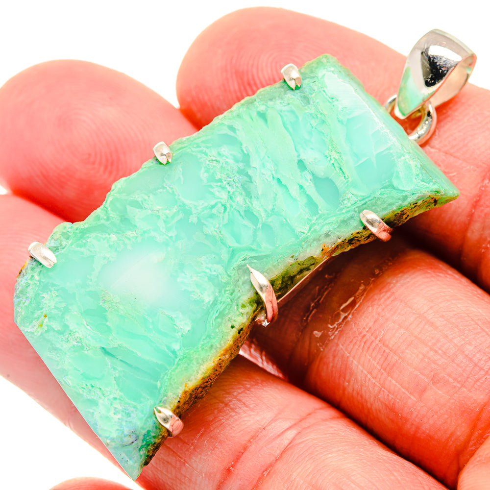 Chrysoprase Pendants handcrafted by Ana Silver Co - PD20577