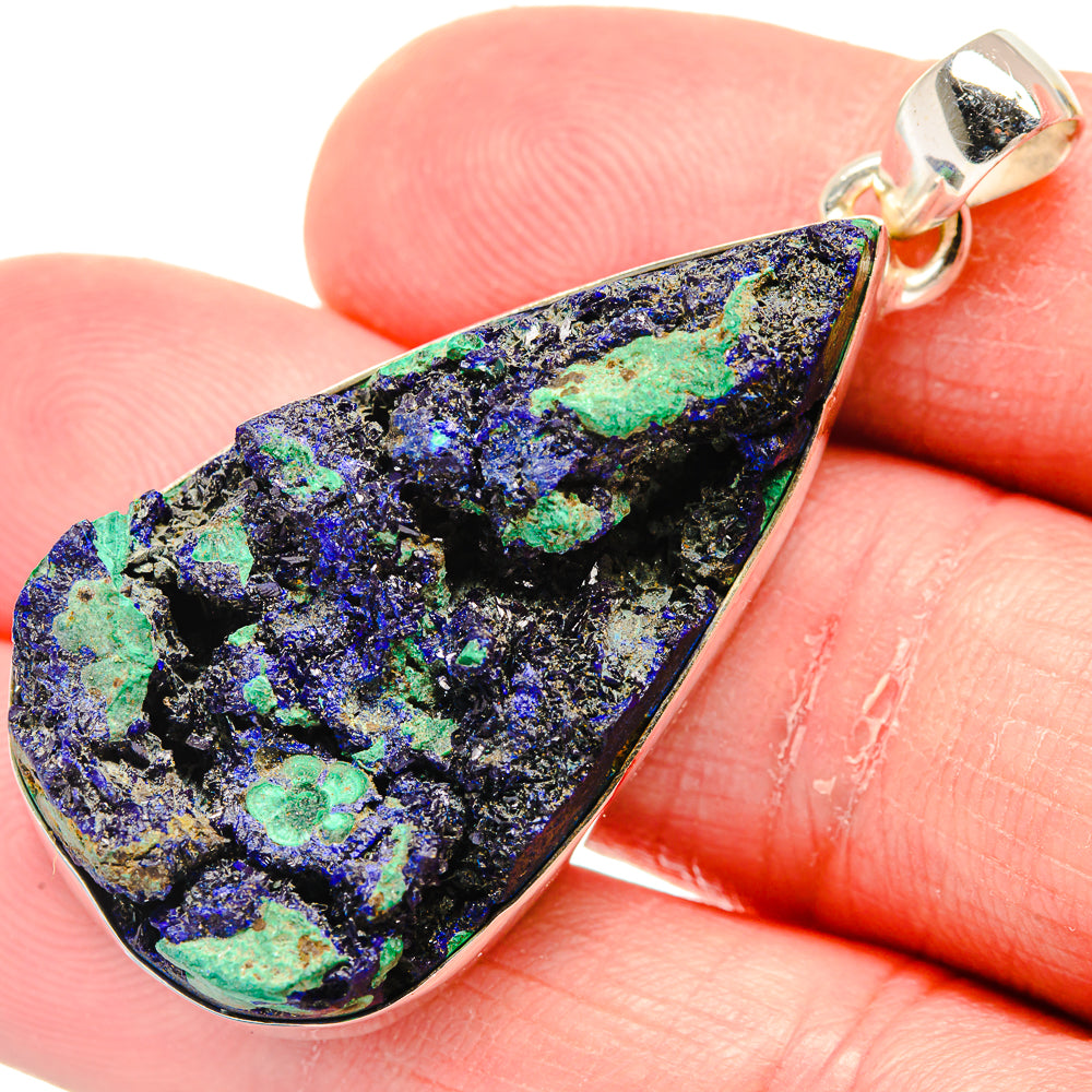 Azurite Pendants handcrafted by Ana Silver Co - PD20581