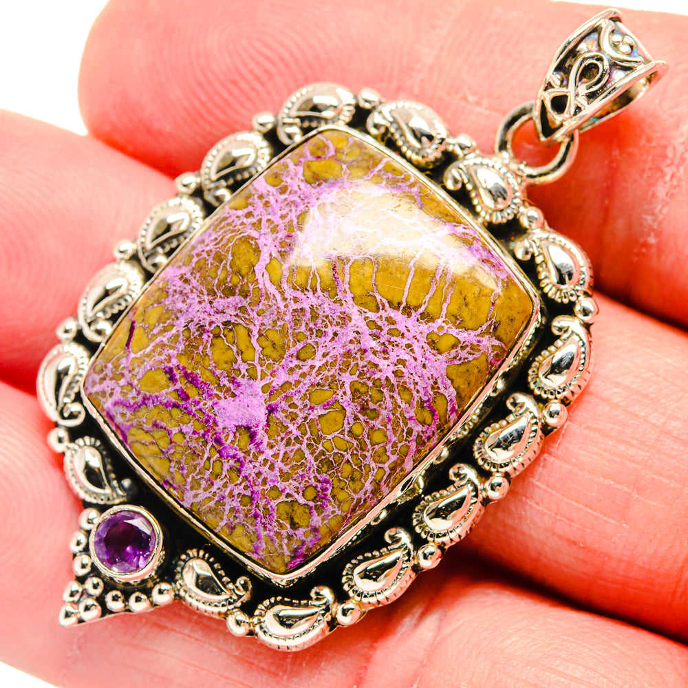 Stichtite Pendants handcrafted by Ana Silver Co - PD20584