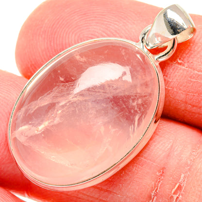 Rose Quartz Pendants handcrafted by Ana Silver Co - PD20592