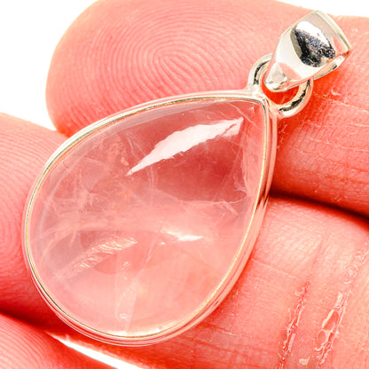 Rose Quartz Pendants handcrafted by Ana Silver Co - PD20593