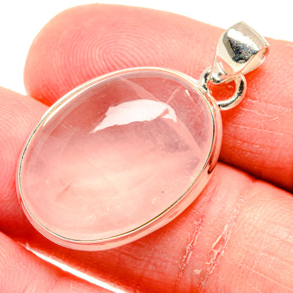 Rose Quartz Pendants handcrafted by Ana Silver Co - PD20594