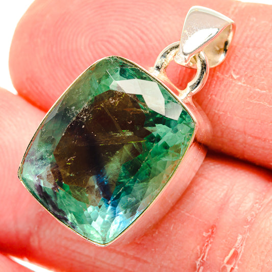 Green Fluorite Pendants handcrafted by Ana Silver Co - PD20596