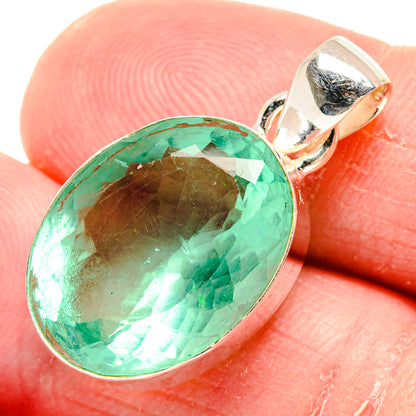 Green Fluorite Pendants handcrafted by Ana Silver Co - PD20597