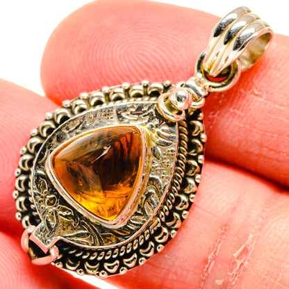 Citrine Pendants handcrafted by Ana Silver Co - PD20617