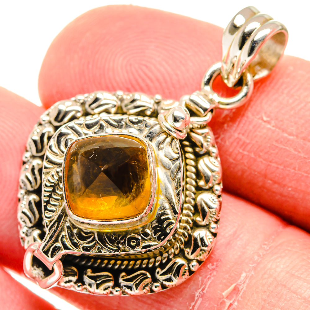Citrine Pendants handcrafted by Ana Silver Co - PD20624