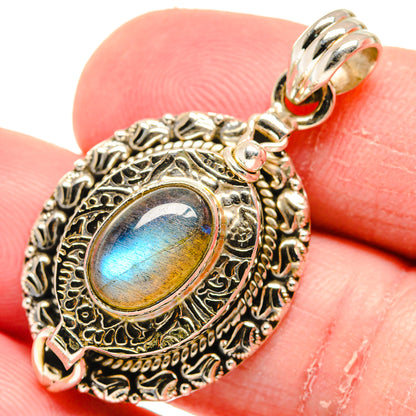 Labradorite Pendants handcrafted by Ana Silver Co - PD20628