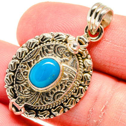 Chrysocolla Pendants handcrafted by Ana Silver Co - PD20629