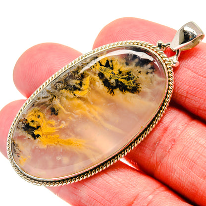 Plume Agate Pendants handcrafted by Ana Silver Co - PD20642