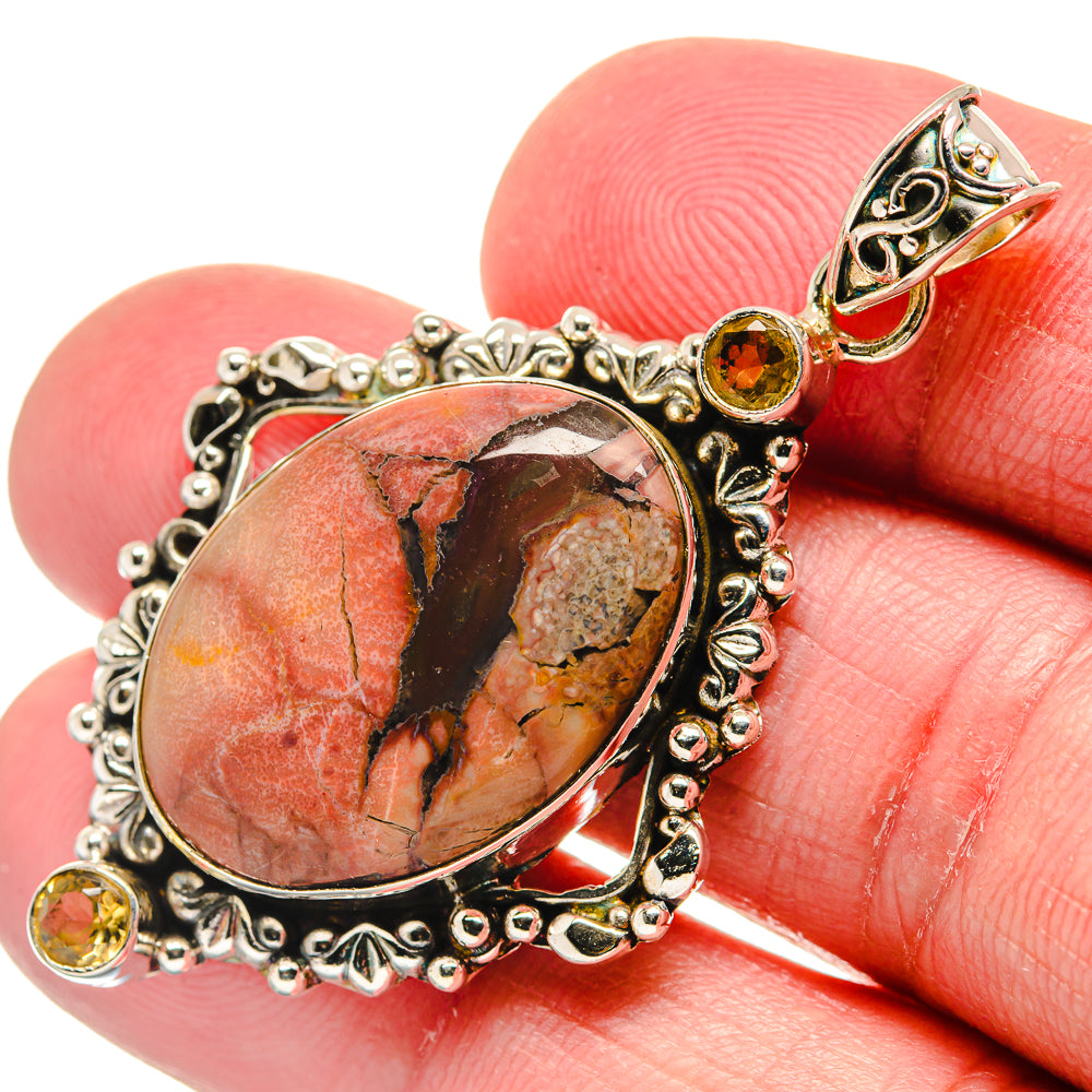 Butterfly Jasper Pendants handcrafted by Ana Silver Co - PD20650