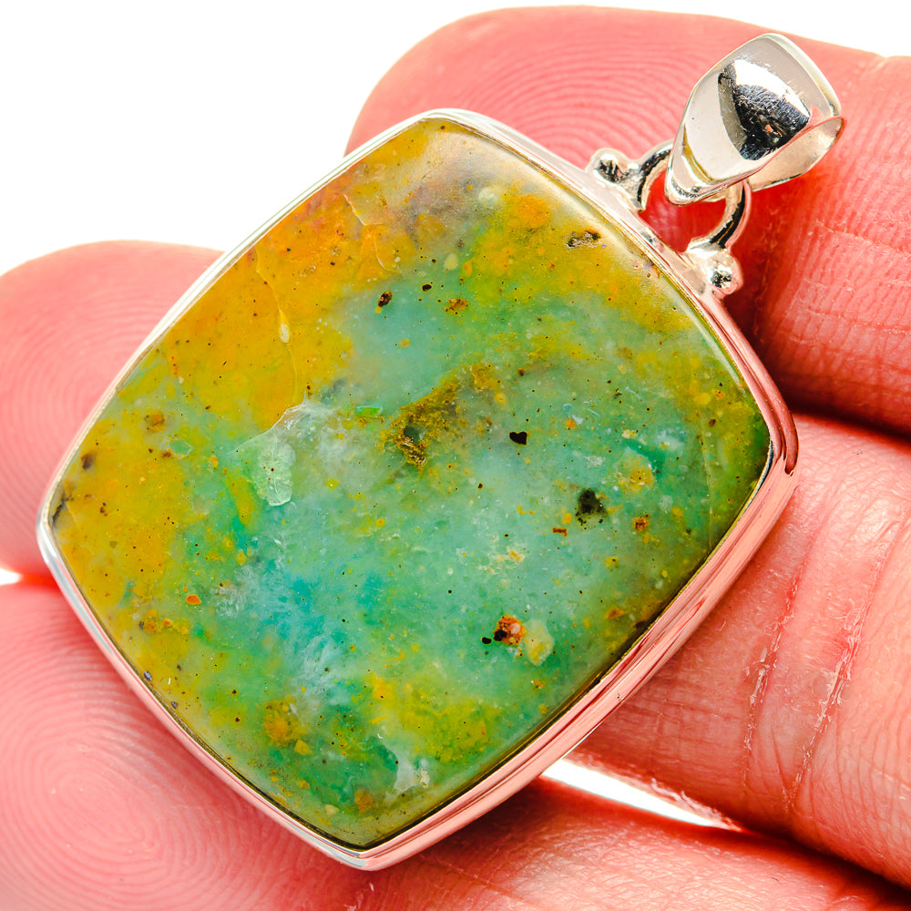 Peruvian Opal Pendants handcrafted by Ana Silver Co - PD20653
