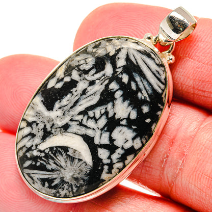 Chrysanthemum Stone Pendants handcrafted by Ana Silver Co - PD20655