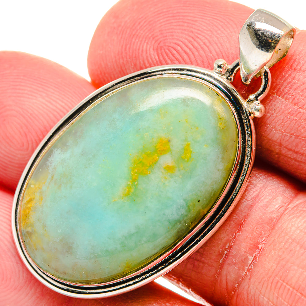 Peruvian Opal Pendants handcrafted by Ana Silver Co - PD20667