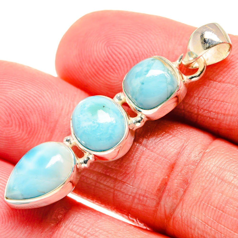 Larimar Pendants handcrafted by Ana Silver Co - PD20685