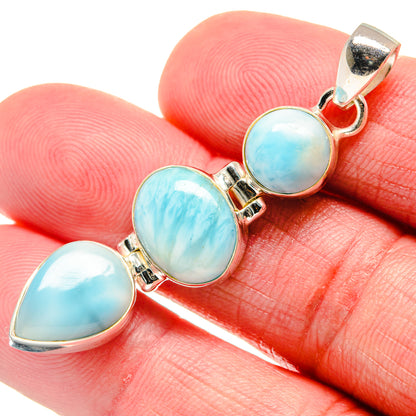 Larimar Pendants handcrafted by Ana Silver Co - PD20686