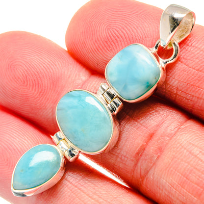 Larimar Pendants handcrafted by Ana Silver Co - PD20688