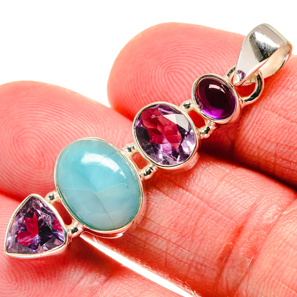 Larimar Pendants handcrafted by Ana Silver Co - PD20689
