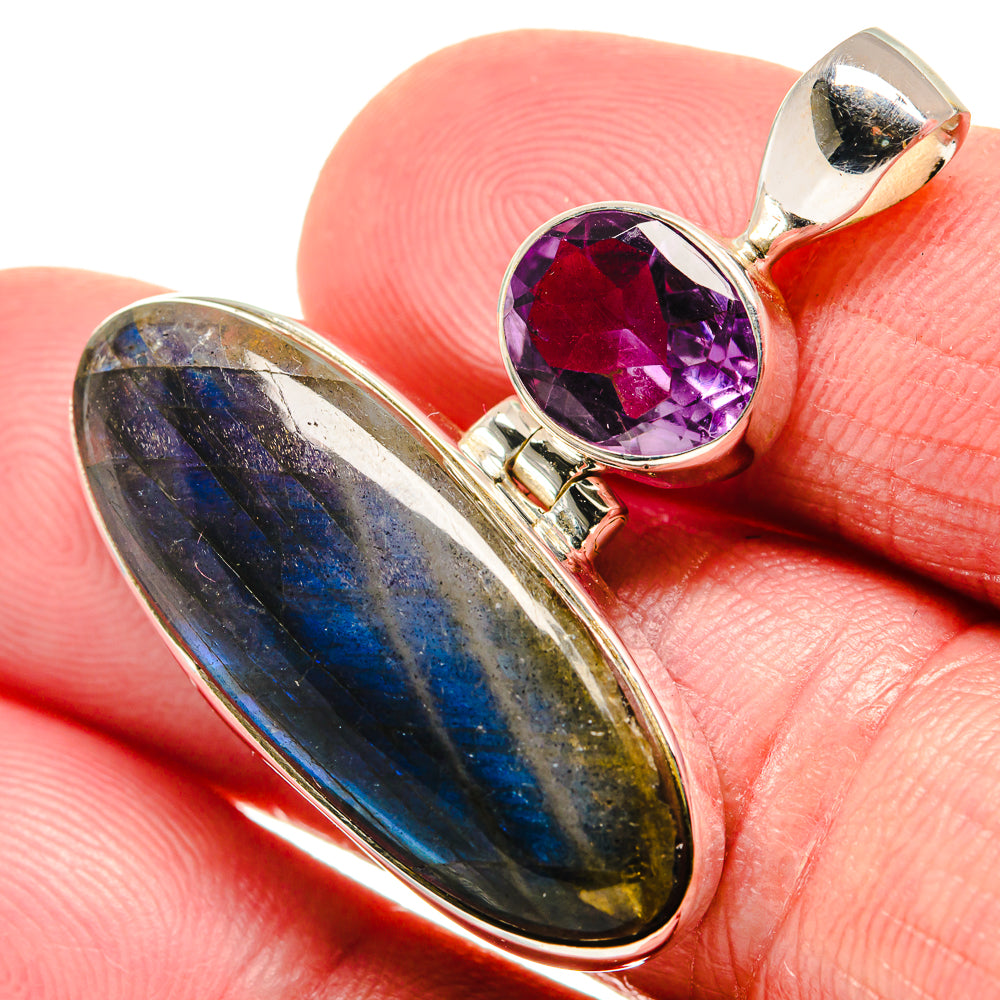 Labradorite Pendants handcrafted by Ana Silver Co - PD20693