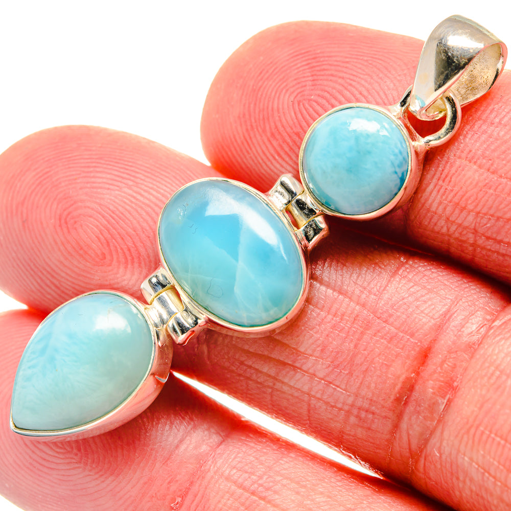 Larimar Pendants handcrafted by Ana Silver Co - PD20694