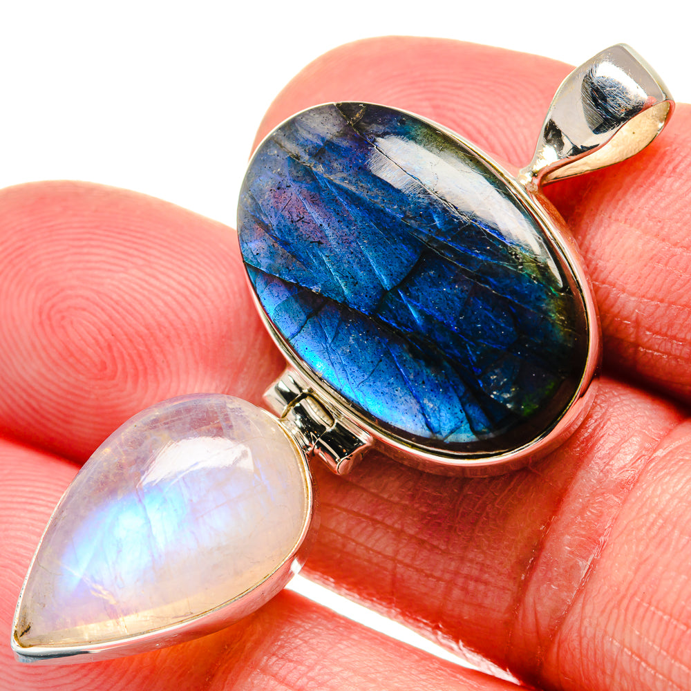 Labradorite Pendants handcrafted by Ana Silver Co - PD20707
