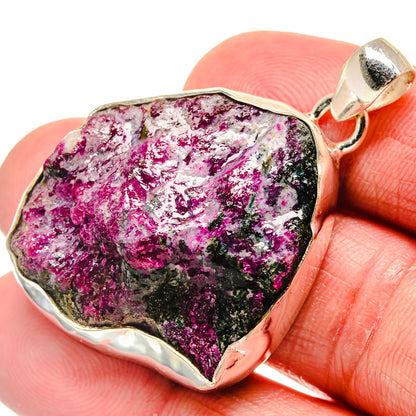 Ruby Zoisite Pendants handcrafted by Ana Silver Co - PD20716