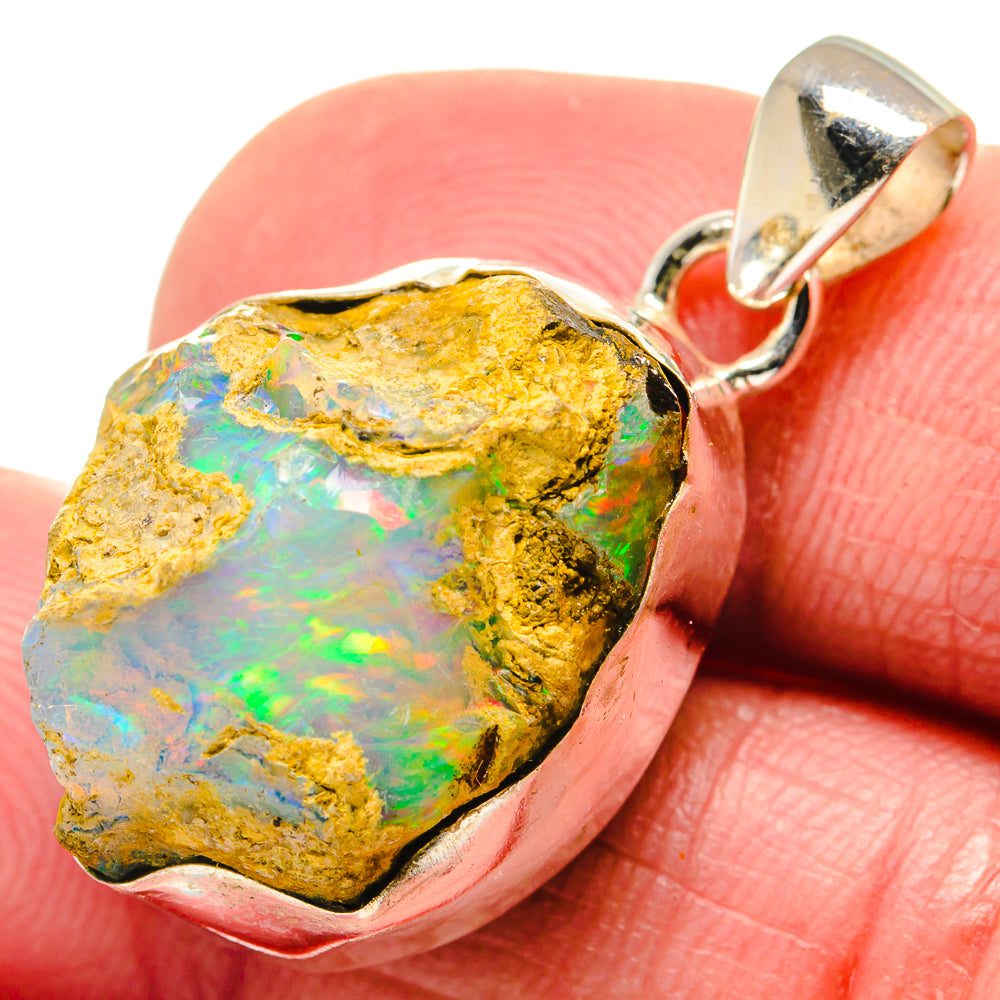 Ethiopian Opal Pendants handcrafted by Ana Silver Co - PD20728