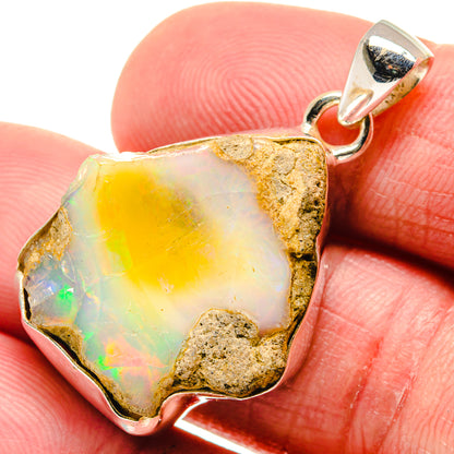 Ethiopian Opal Pendants handcrafted by Ana Silver Co - PD20729