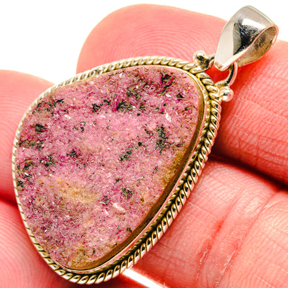 Cobalto Calcite Druzy Pendants handcrafted by Ana Silver Co - PD20734