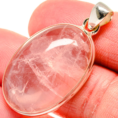 Rose Quartz Pendants handcrafted by Ana Silver Co - PD20737