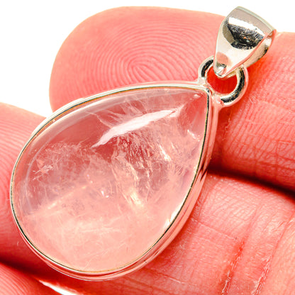 Rose Quartz Pendants handcrafted by Ana Silver Co - PD20743