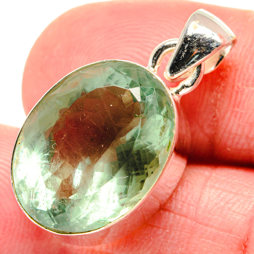 Green Fluorite Pendants handcrafted by Ana Silver Co - PD20751