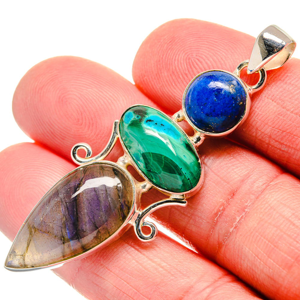 Labradorite Pendants handcrafted by Ana Silver Co - PD20765