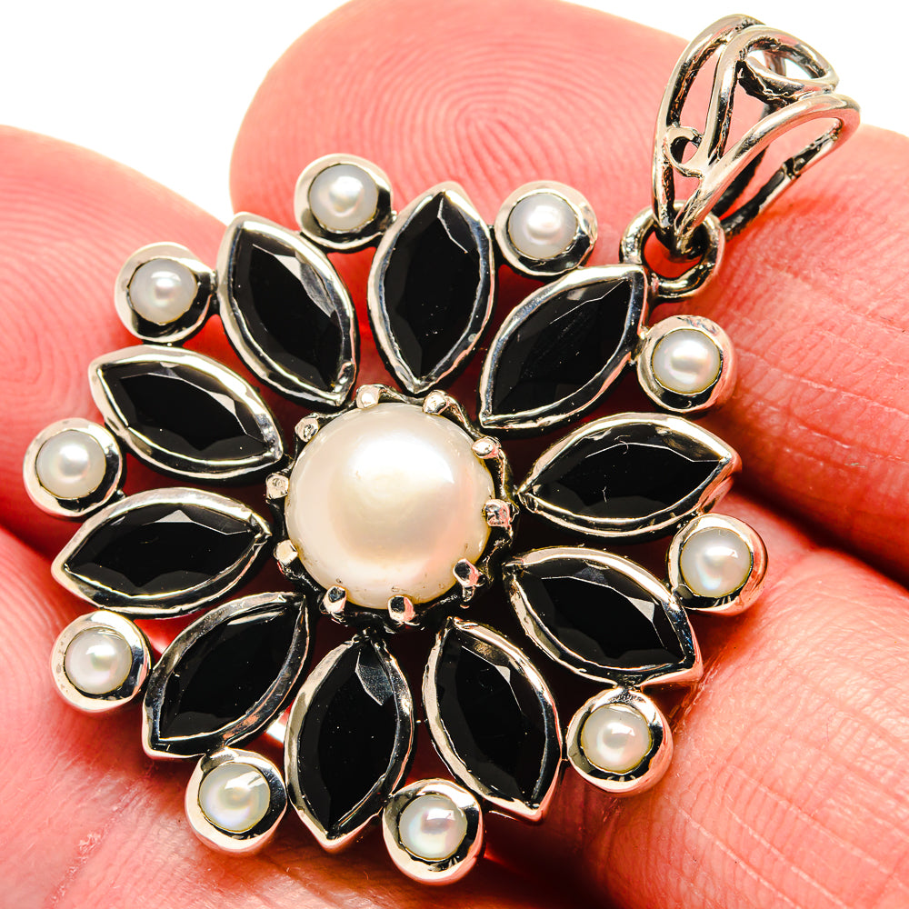 Black Onyx Pendants handcrafted by Ana Silver Co - PD20773
