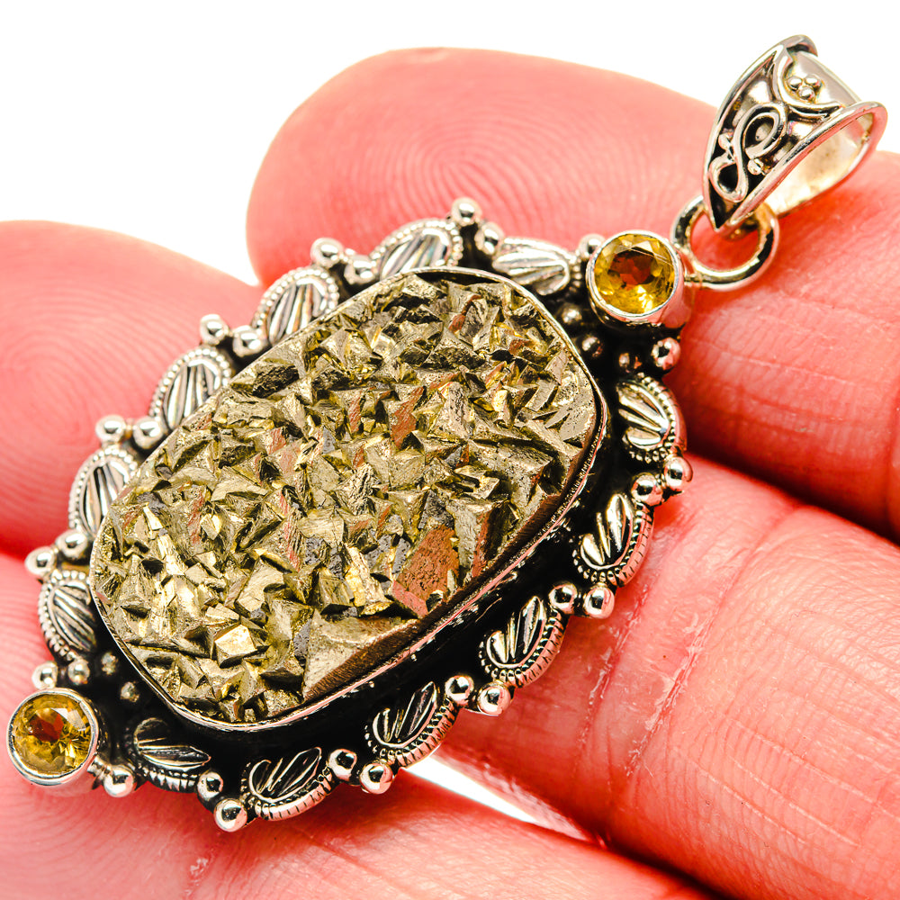 Pyrite Pendants handcrafted by Ana Silver Co - PD20779
