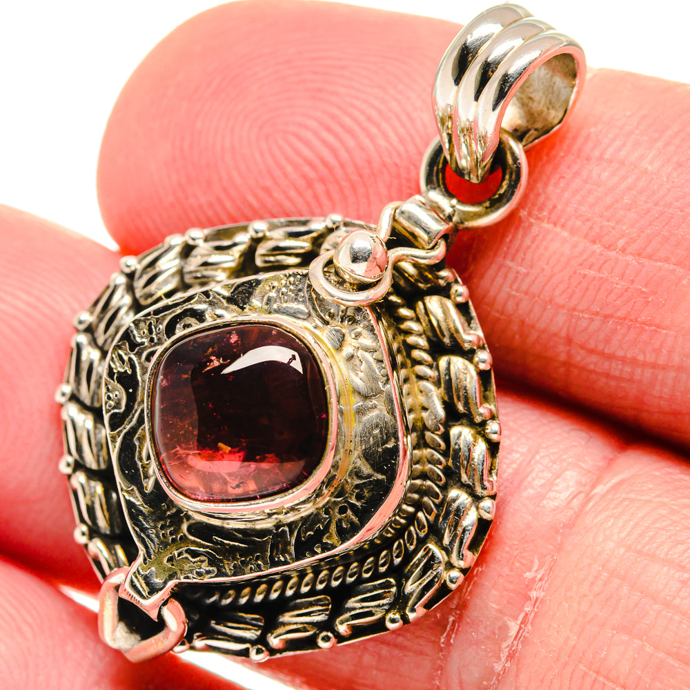 Pink Tourmaline Pendants handcrafted by Ana Silver Co - PD20786